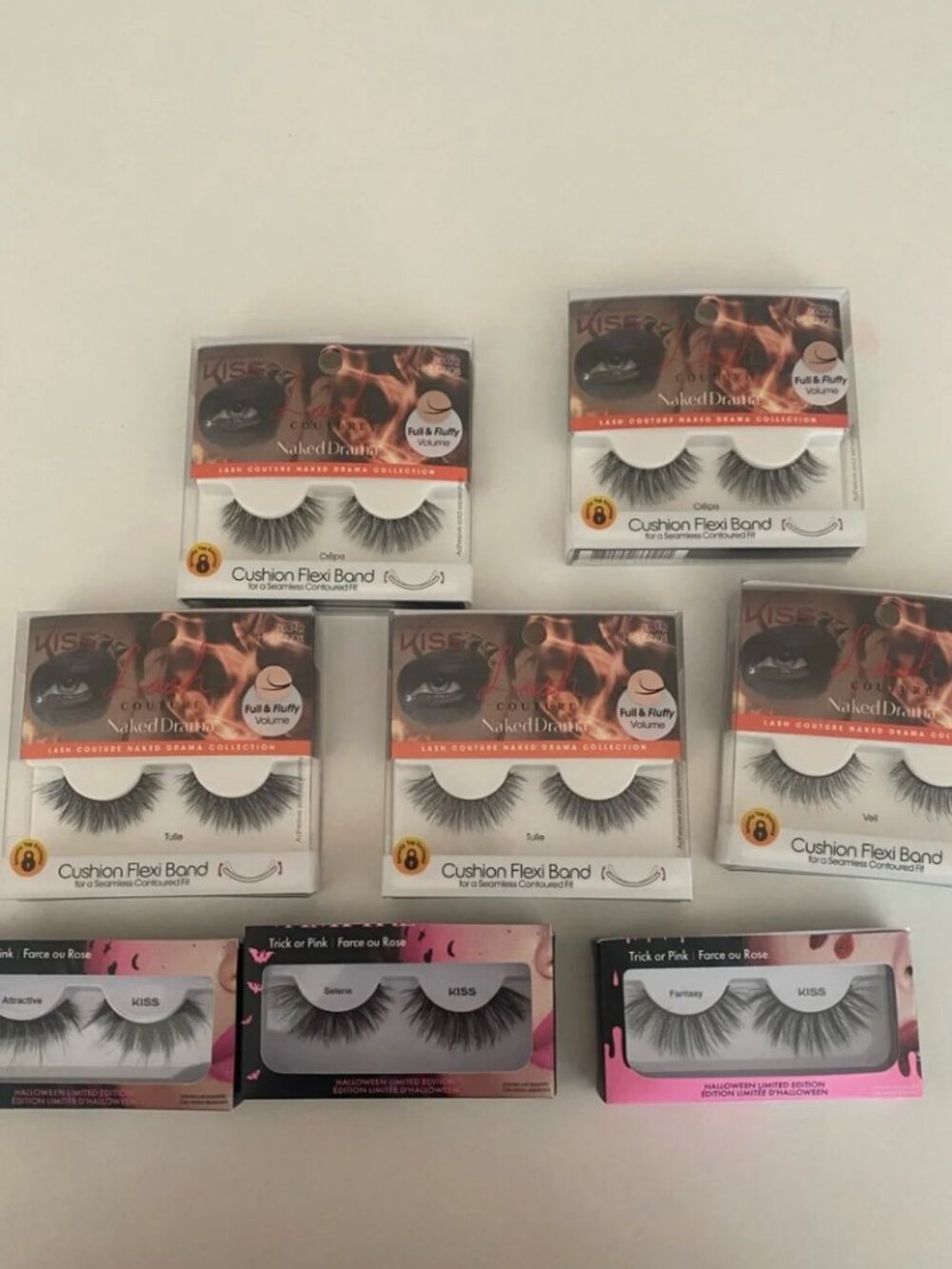 Kiss False Eyelashes Assorted Styles in Black